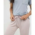 thumbnail image 5 of Real Essentials 2 Pack: Women's Pajama Set - Choose from Short Sleeve with Pocket or Long Sleeve without Pocket, 5 of 7