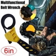thumbnail image 2 of EXLEAF Strap Wrench,Multifunctional Adjustable Rubber Strap Wrench with 6in Length Rubber Belt,Plumbing Wrench Shower Head Wrench for Pipe Plumbers,Oil Filter, 2 of 9