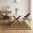 thumbnail image 3 of ODIKA 5'x7' Athletic Sports Themed With Football Motifs And Bold Grid Design Washable Area Rug None for Dining Room, Under Table, Home Office, Non-Slip Chair-Friendly, 3 of 7