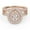Rose Gold, variant on AFFY Split Shank Infinity Twisted Double Halo Bridal Set Ring for Women, 1.20 Carat (ctw) Pear Cut Lab Grown Diamond Engagement Wedding Ring 14K Yellow Gold Over Sterling Silver F-G-H, SI Quality -5