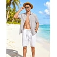 thumbnail image 4 of COOFANDY Hawaiian Shirt for Men Short Sleeve Button Down Tropical Shirts Summer Vacation Beach Shirts with Pocket, 4 of 6