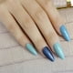 thumbnail image 1 of 24 uñas de gel brillantes con diseño de almendras, uñas postizas acrílicas afiladas medianas para decoración de parches de dedos (azul) Adepaton HMYH935, 1 of 2