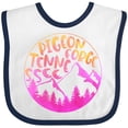 thumbnail image 3 of Inktastic Pigeon Forge, Tennessee- Mountains in Sunrise Colors Boys or Girls Baby Bib, 3 of 4