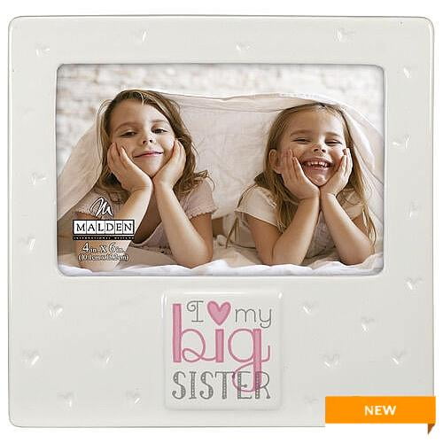 I LOVE MY BIG SISTER Engraved frame by Malden - 4x6