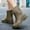 Army Green, variant on KANG Women's Rain Shoes Stylish Outdoor Thick Sole Comfortable All Season Wear Asgard Women's Mid Calf Rain Boots Collar Gardening Boots Ultra Lightweight Portable Garden Shoes