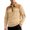 Khaki, variant on Pullover for Men Lapel Quarter Zip Contrast Patchwork Ribbed Long Sleeve Elbow Patch Top Fall Winter Business Casual Wear Khaki S