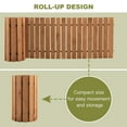 thumbnail image 6 of Patiojoy 8' Weather-Resistant Straight Hardwood Pathway Roll Out Fir Wood Garden Walkway with Non-Slip Surface 22", 6 of 10