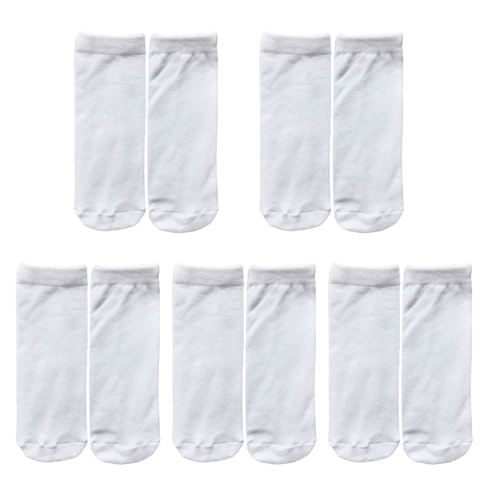 5 Pairs/set Blank White Sublimation Socks Dye Sublimation Sock Blank