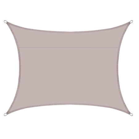 Worallymy Rectangular Sunshade Sail Waterproof UV-proof Shade Cloth for Balcony Garden Swimming Pool