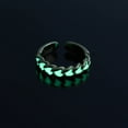 thumbnail image 2 of Glow-in-the-Dark Rhombus Ring: Adjustable Alloy Resin Ring, European American Style, Luminous Fashion Jewelry for Women, 2 of 3
