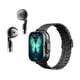 thumbnail image 1 of Cateissary Reloj inteligente para hombres con música Bluetooth y auriculares, deportiva, reloj deportivo Relojes inteligentes negro tira de acero, 1 of 6