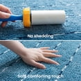 thumbnail image 4 of Sleep Zone Bathroom Rugs Bath Mat Set of 2 Ultra Soft surface Striped Space-Dyed, Non-Slip Backing, Bath Mats with U-Shaped Toilet for Bathroom Floor, Tub and Shower, Blue, 4 of 7
