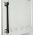 thumbnail image 4 of 7-9/16 in. Modern Flat Embossed Matte Black Cabinet Pull, 4 of 6