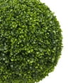 thumbnail image 2 of Vickerman 24" Artificial Potted Green Boxwood Ball., 2 of 8