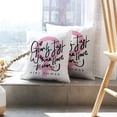 thumbnail image 6 of LALILO Throw Pillow Covers Girl Graphic Shirt Shirt Girl Pink Cushion Cover 18" x 18", 2 Pack, 6 of 6