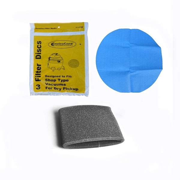 Shop Vac Vacuum Cleaner Reuseable Dry Filter Comes With 3 Filter With