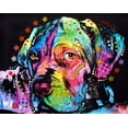 thumbnail image 2 of Dean Russo Collection 18x15 Gold Ornate Wood Framed with Double Matting Museum Art Print Titled - Young Mastiff, 2 of 4