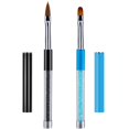 thumbnail image 1 of SILPECWEE 2 Unids Acrílico Pincel De Uñas Pinceles De Arte De Uñas Pincel De Esmalte De Uñas Herramientas De Diseño De Uñas Kit De Pintura De Uñas Suministros De Arte De Uñas Accesorios De Uñas De Gel, 1 of 3