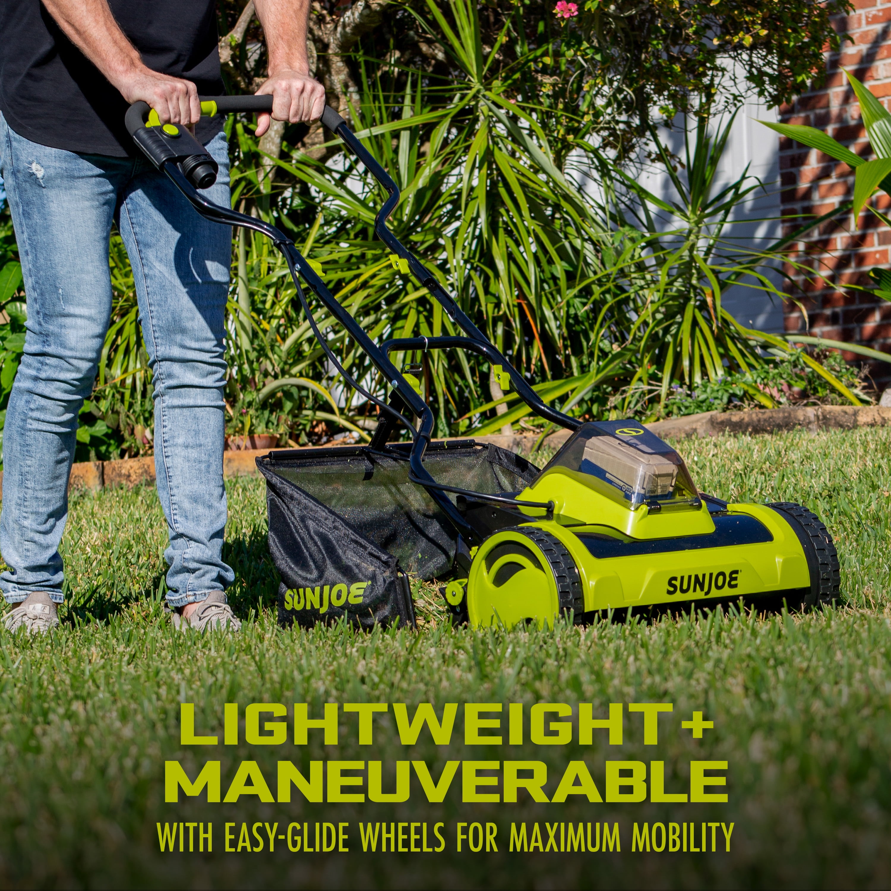 Sun Joe 24V Cordless Push Reel Mower Kit with Nigeria Ubuy