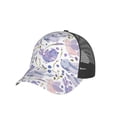 thumbnail image 6 of Lsque Lavender Flowers Printed Trucker Hat - Baseball Cap for Men Women - Breathable Mesh Side, Adjustable Fit - for Casual Wear, 6 of 7
