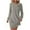 01 Gray, variant on Fewfanhot Dresses for Women Long Sleeve Dresses Casual Fall Sweater Dress Work Winter Fashion Crew Neck Lace Mini Dressy Clothes