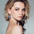 thumbnail image 4 of MasteelfCA 2 Pairs Fashion Earrings Girl Ear Ring Bird Pattern Ear Drops Ear Accessory, 4 of 8