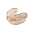 thumbnail image 1 of TISHITA Denture Bath Box Cup Clear Slim Aligner Case Practical Retainer Cleaner Case Orange, 1 of 8