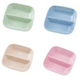 thumbnail image 1 of Wheat Straw Square Divided Seasoning Dishes Table Sauce seasoning plate table Container Kitchen Cutlery Snack Plate, 1 of 8