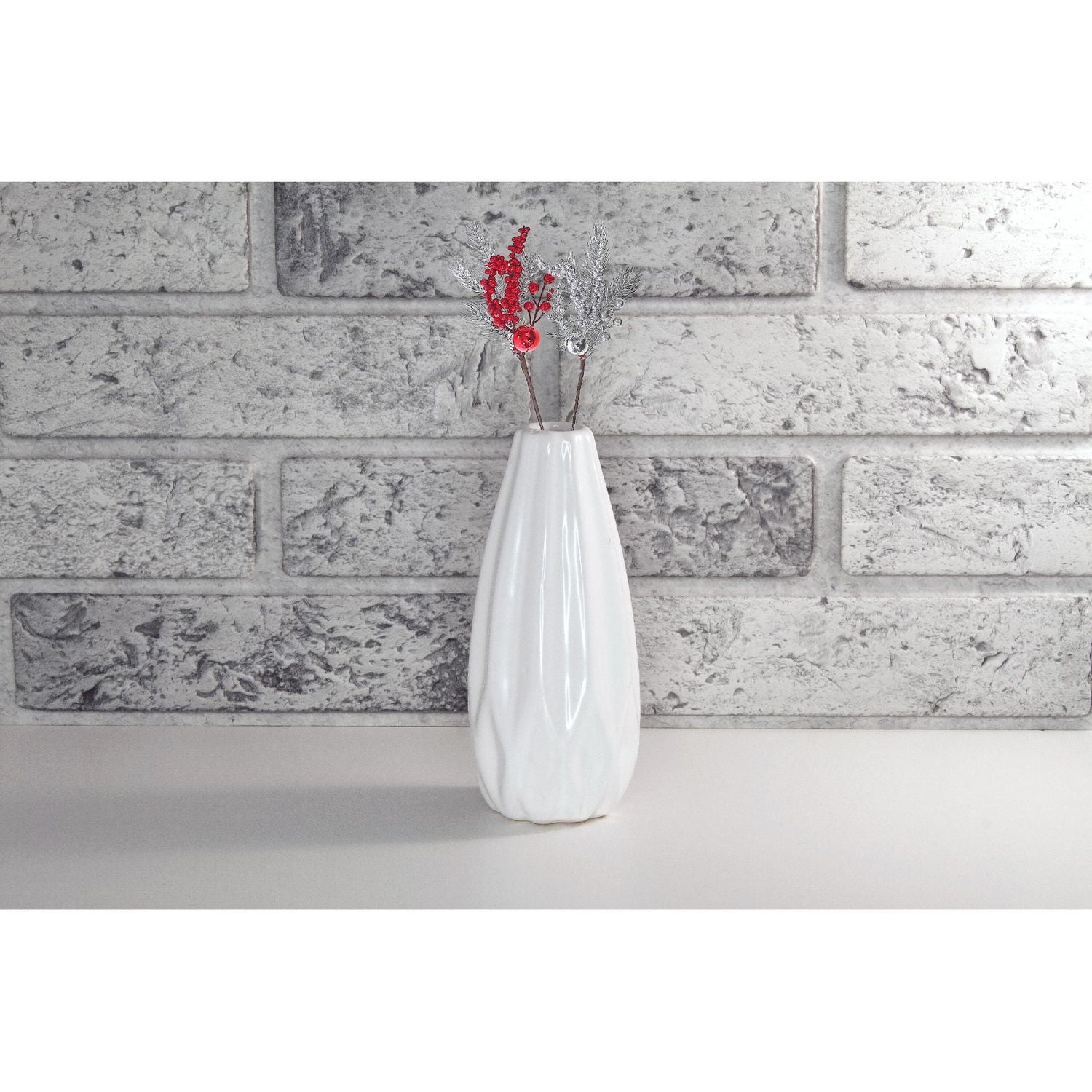 Christmas Shiny Cluster Of Berries Pick - Ensemble De 6