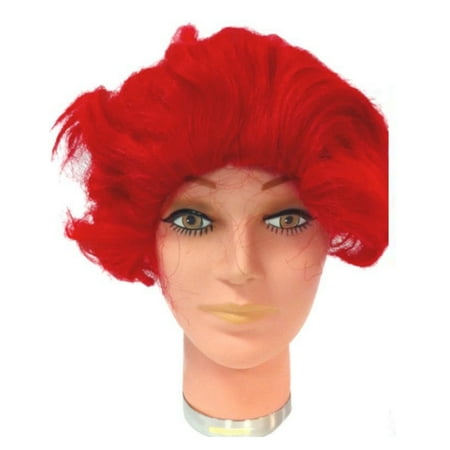 Neon Clown Wigs - Ronald McDonald Wig Red Clown McDonald's Wavy Costume Mens Halloween Adult