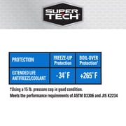 Super Tech 50/50 Antifreeze/Coolant for Honda/Acura/Nissan/Infiniti/Subaru Automobiles and Light Trucks