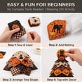thumbnail image 3 of DIY Halloween Quilted Fabric Tree Kit - Halloween Tabletop Decor Layered Fabric Sewing Craft Kit, Mantel Shelf Decor Halloween Home Decor Handmade Birthday Gifts, 3 of 7