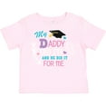thumbnail image 3 of Inktastic My Daddy Did It and He Did it For Me with Graduation Cap Girls Toddler T-Shirt, 3 of 5