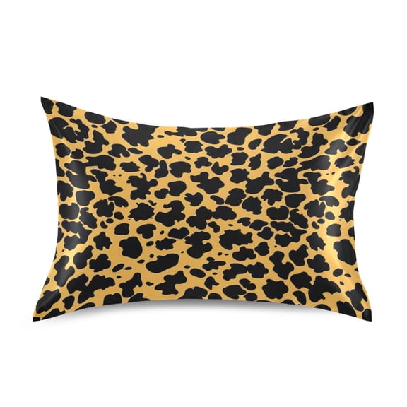 Ryvnso Satin Pillowcase Leopard Print Pillow Cases Standard Size 26x20in