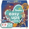 Pampers Easy Ups Space Jam Training Pants Girls and Boys, 3T-4T (Size 5), 124 Count
