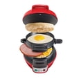 thumbnail image 2 of Hamilton Beach Breakfast Sandwich Maker Kitchen Counter Top Press, Red | 25476, 2 of 5