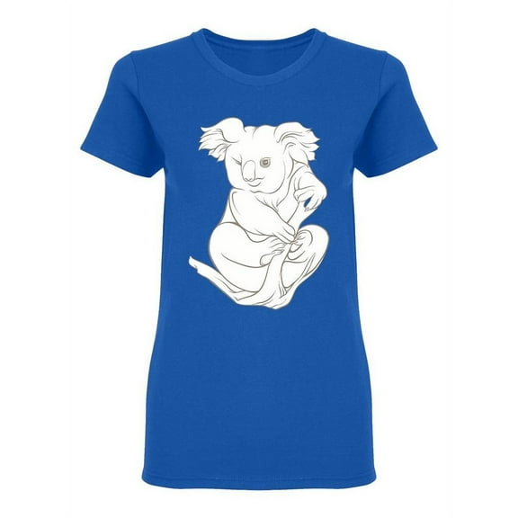 Koala Bear Seamless Pattern T-Shirt Women -Image by Shutterstock, Female XX-Large