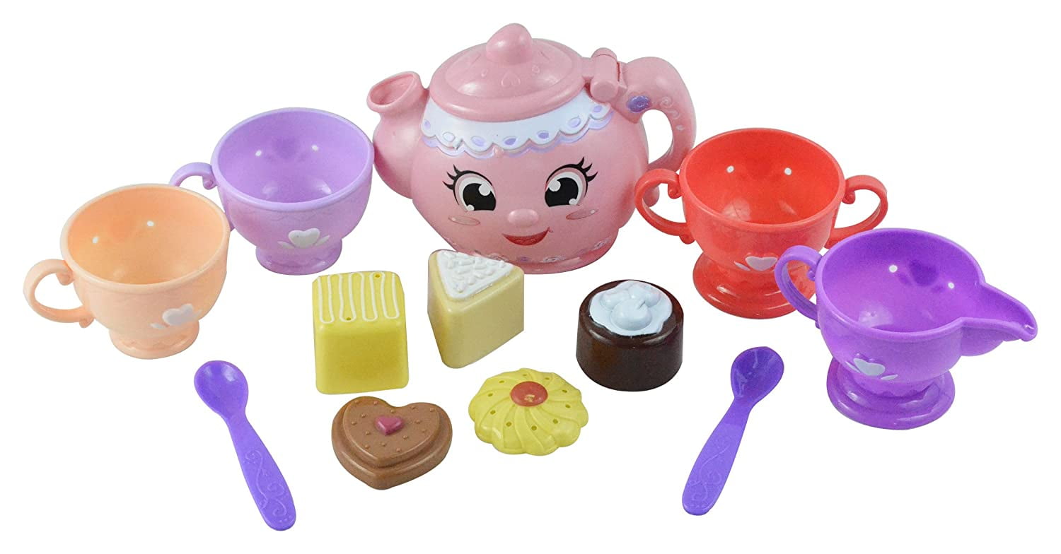 Hoopla Toys Tea Party Kitchen Set Pretend Play Food Toy (12 Piece