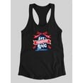 thumbnail image 3 of Let Freedom Ring. Racerback Tank Women -Image by Shutterstock, Female Medium, 3 of 4