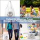 thumbnail image 4 of Canvas Tote Bags with Inner Pocket Reusable Grocery Bags Bulk Reusable Shopping Bags Large Capacity Machine Washable, 4 of 4