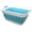 Bright Blue, variant on Foldable 41L Collapsible Laundry Basket with 32L Water Capacity, Portable Pop-Up Storage Hamper and Washing Tub, Space-Saving Rectangular Grey Organizer