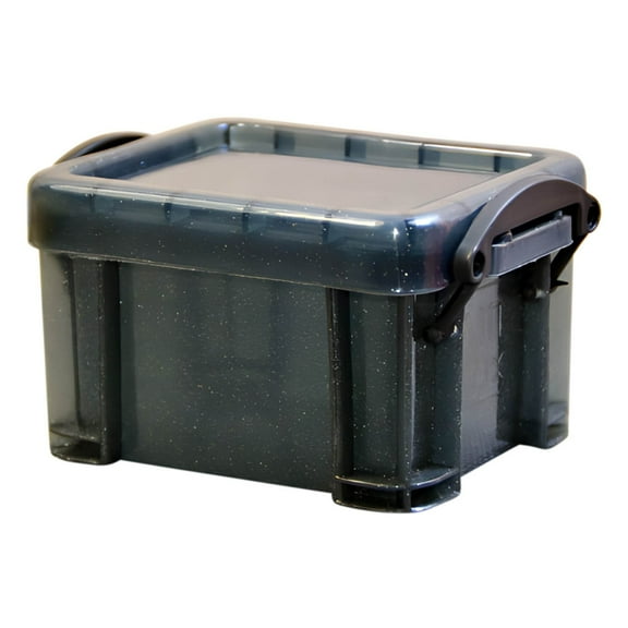 PEIBang Small Storage Box with Locking Lid,Clear Organizer for Office Home Supplies,Storage Boxes for Crafts,Stationery,Jewelry,Sewing