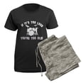 thumbnail image 5 of CafePress - Drum Vector Designs Women's Dark Pajamas - Women's Short Sleeve Print T-Shirt and Pants Dark Cotton Pajama Set, 5 of 7