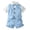Blue, variant on LWNYDPLSD Kids 3 Piece Suits Set Formal Gentleman Tuxedo Suit for Newborn Boy Wedding Graduation Dress Suit with Checkered Striped Vest Shorts Bowtie Button Down Short Sleeved Shirt Outfits