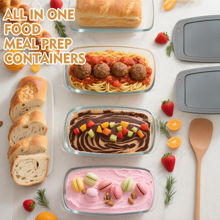 TAIMASI Glass Loaf Pan Set 2-Pack with Lids photo 3