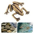 thumbnail image 1 of unbranded 2Ud De Para Pájaros Con Rana De Latón Macizo Para Jardín Exterior Decorativo, 1 of 8