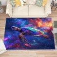 thumbnail image 4 of 2x3 Rug, Sea Turtle Door Mat Washable Non Slip Soft for Entryway, Galaxy Space Universe Rug, Nebula Ocean Animal Carpet, Sea Turtle Home Decor & Gifts, 4 of 7