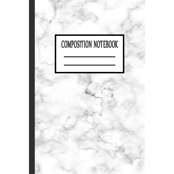 Composition Notebook Marble Cover Lined Notebook (Paperback) Walmart