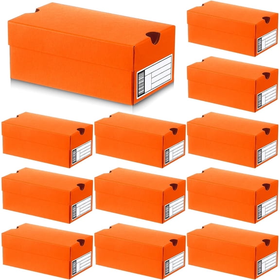 12 Sets Mini Sneaker Boxes for Party Favors Mini Shoe Gifts Boxes 4.7 x 2.5 x 2 Inch Sports Small Gift Case with Editable Label for Candies Cookies Snacks