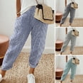 thumbnail image 4 of TNOBHG Women Casual Pants Women's Elastic High Waist Wide Leg Striped Print Casual Pants with Pockets Striped Print Trousers, 4 of 8